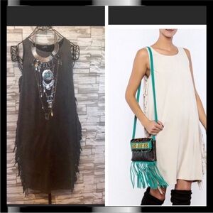 1804 Coin XS Fringe Sleeveless Dress
